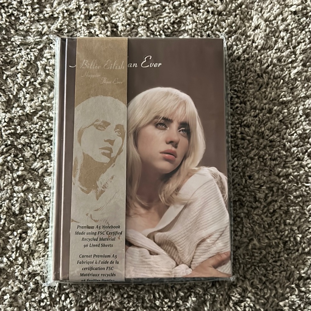 NO LONGER AVAILABLE! Billie Eilish Happier Than Ever Official Notebook